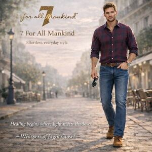 7 For All Mankind The Straight Jeans Men’s 33 Dark Wash Premium Denim